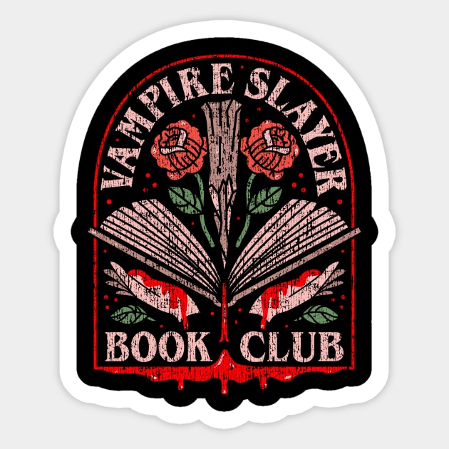 Vampire Book Club Sticker by CoDDesigns